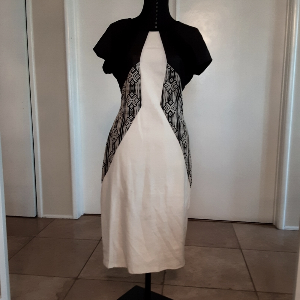 Black & White Knit Dress